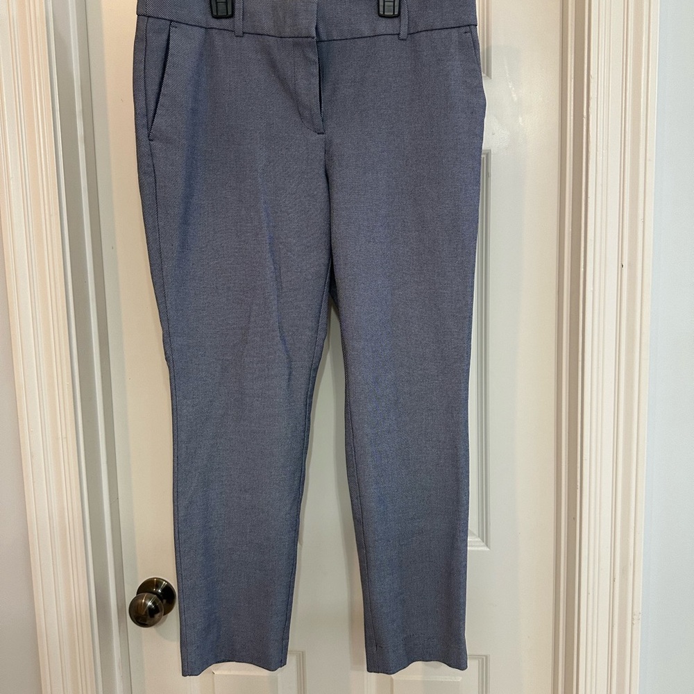 LOFT Classic Navy and Cream Trousers